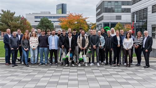Die Studierenden des HEAT-Studiengangs waren erstmals auf dem Campus der Hochschule Düsseldorf